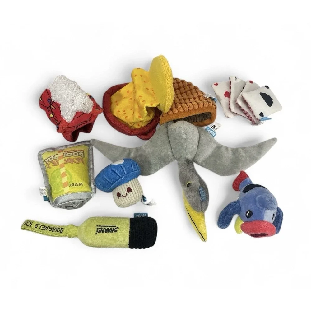 BARK BOX TOY LOT 9 MAC N CHEESE DINOSAUR MUSHROOM POKER CARDS